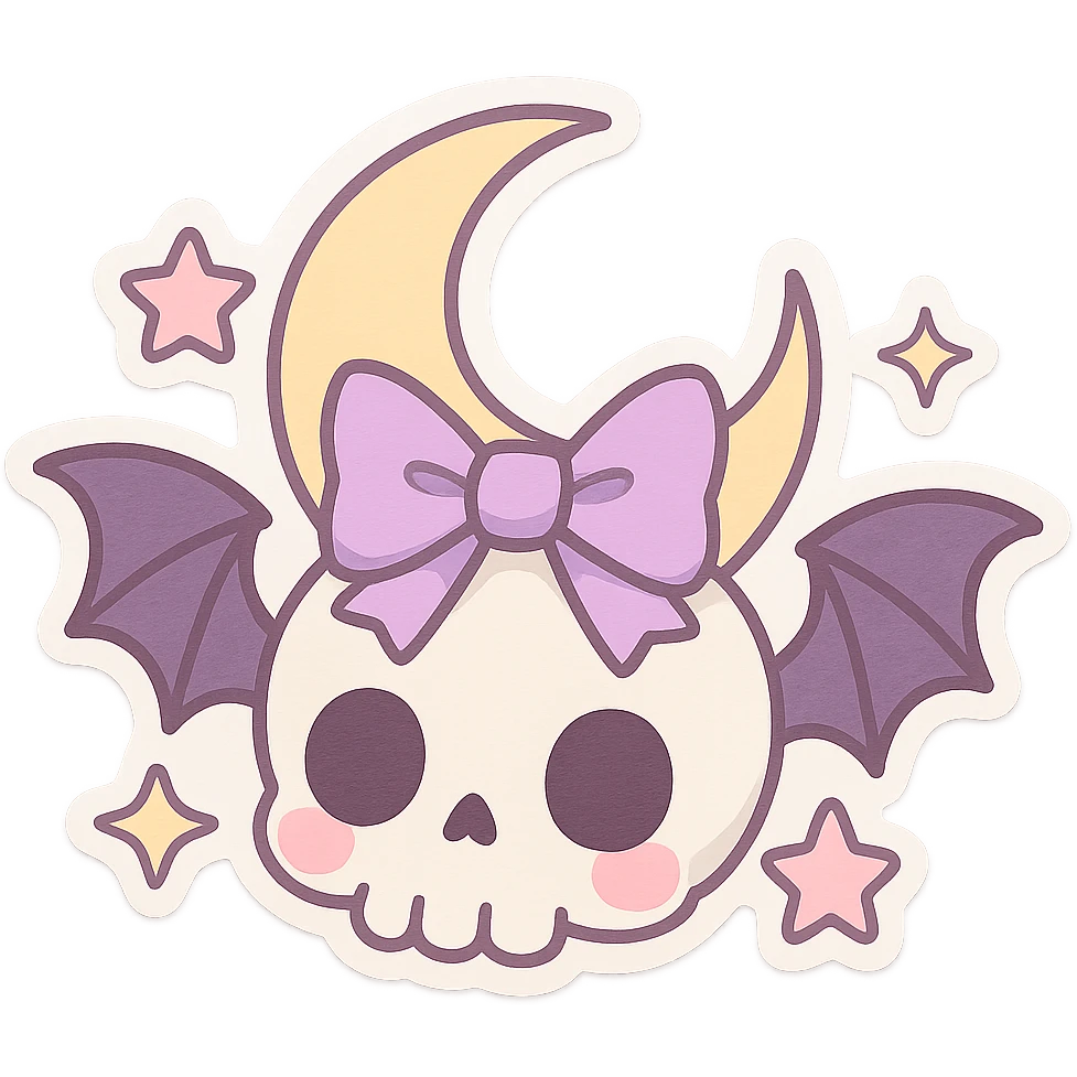 pastel goth objects, show one  emoji