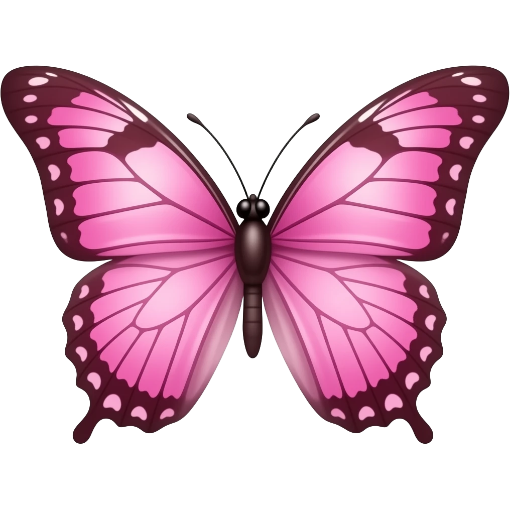 Mariposa rosa pequeña emoji