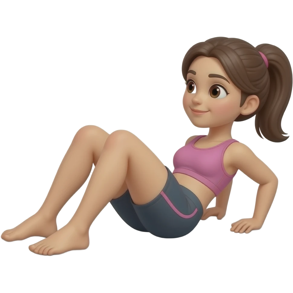 women doing sit ups emoji
