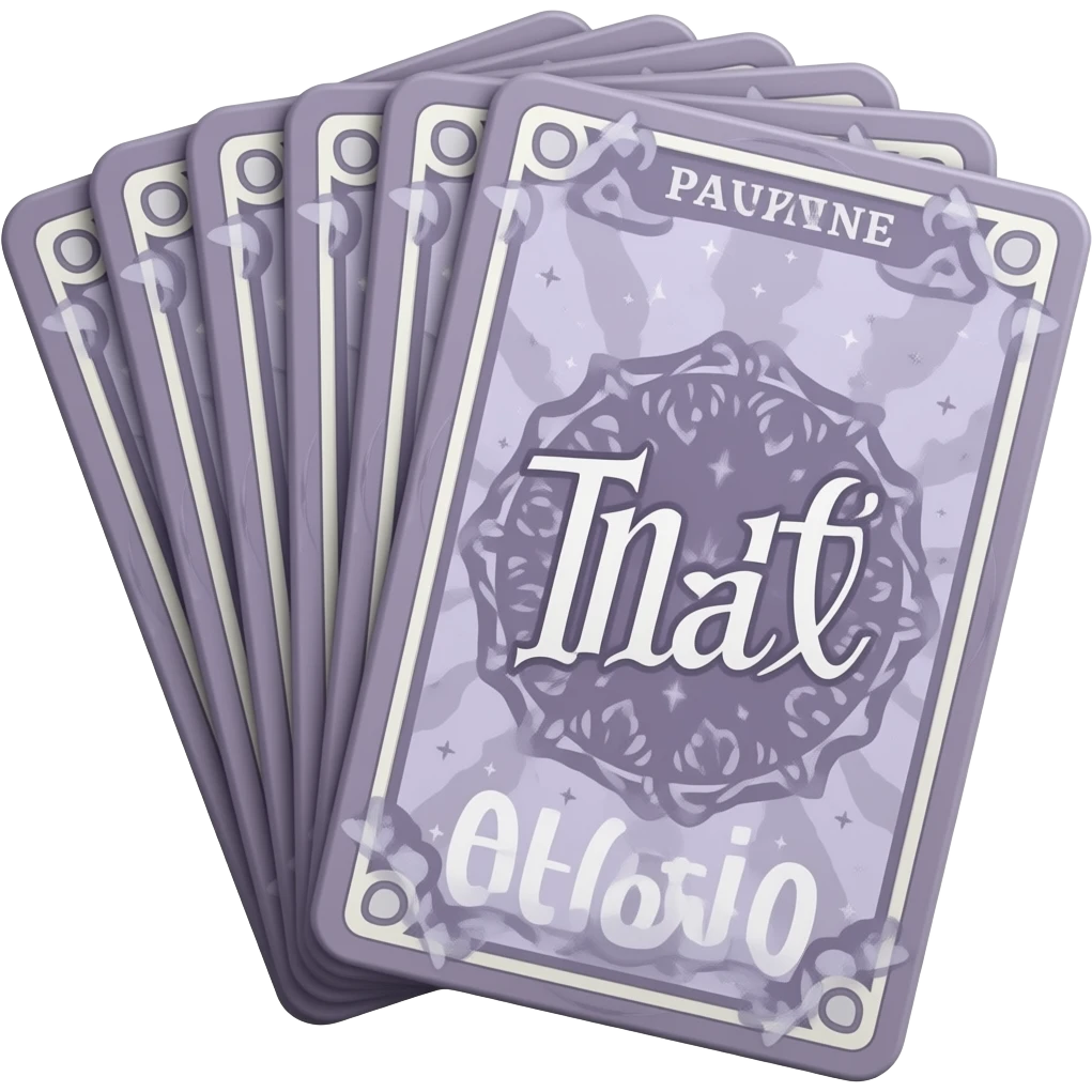 purple magic Tarot card deck emoji