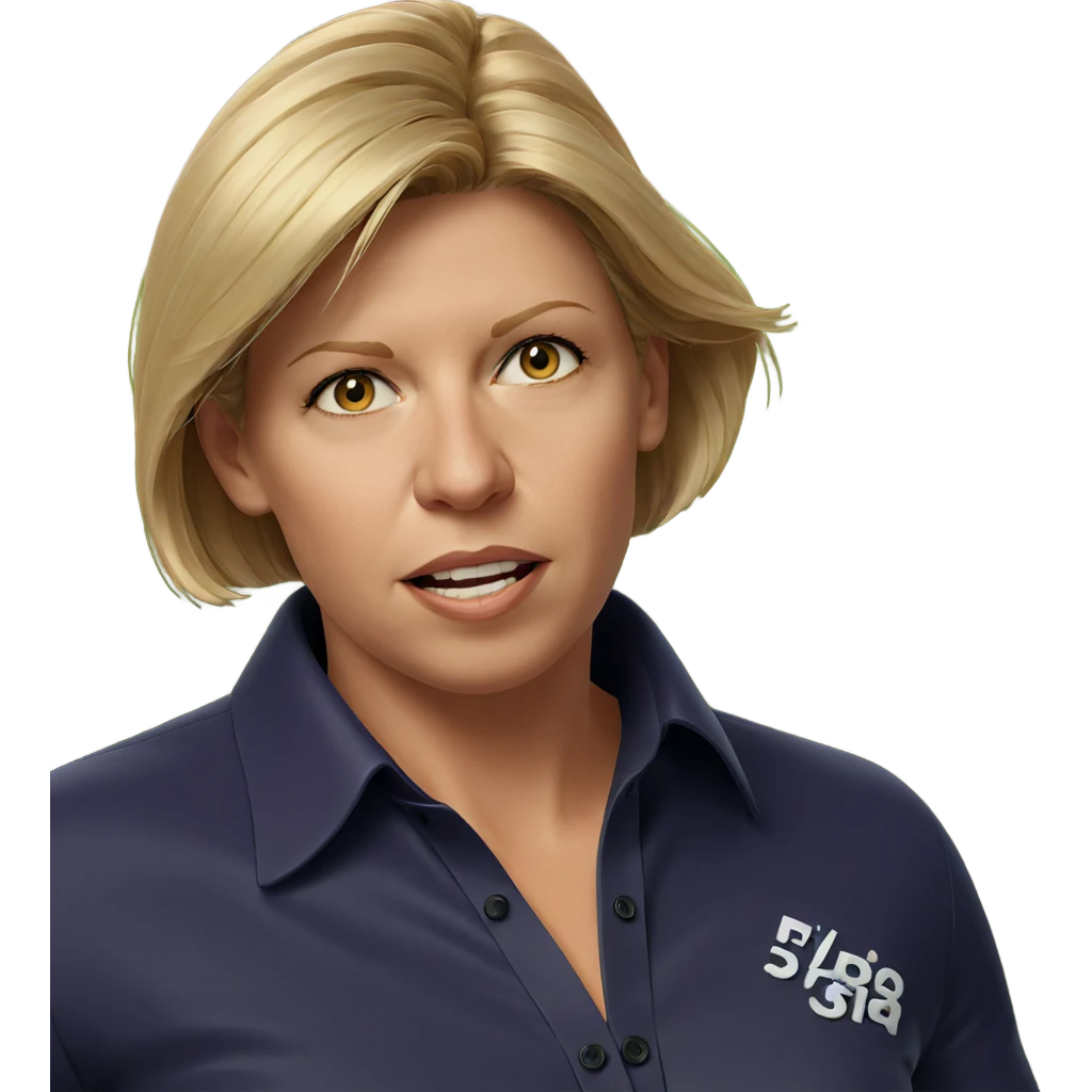 blonde girl with short hair emoji