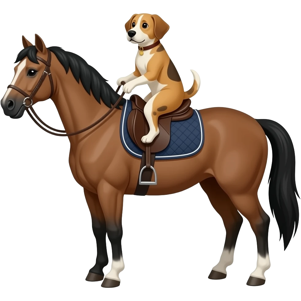 horse mounting a dog emoji