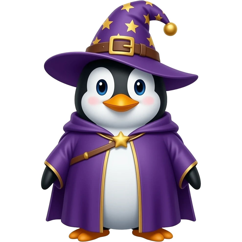 Penguin Wizard emoji