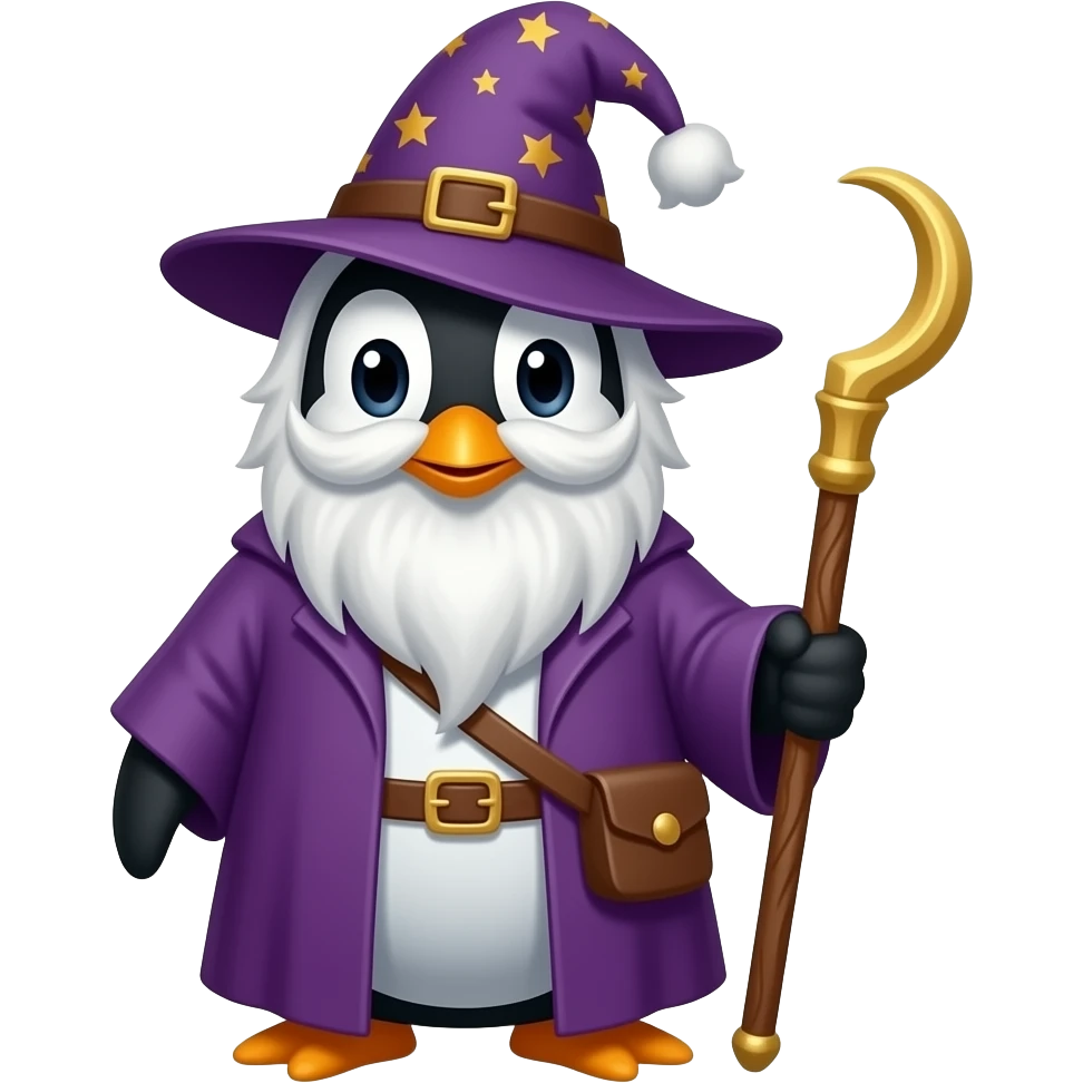 Penguin Wizard emoji