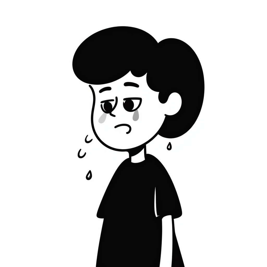 crying girl emoji