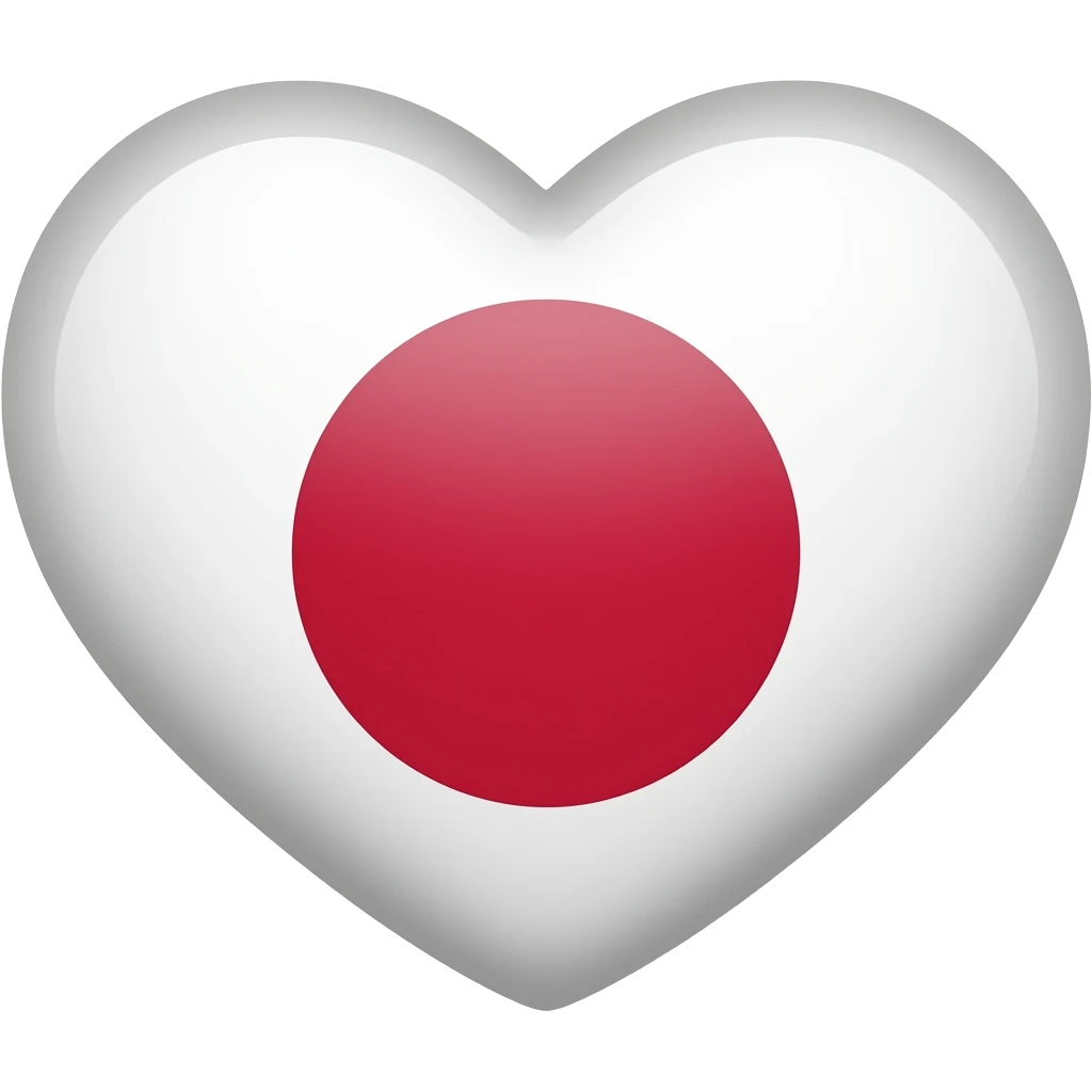 Japan flag heart emoji