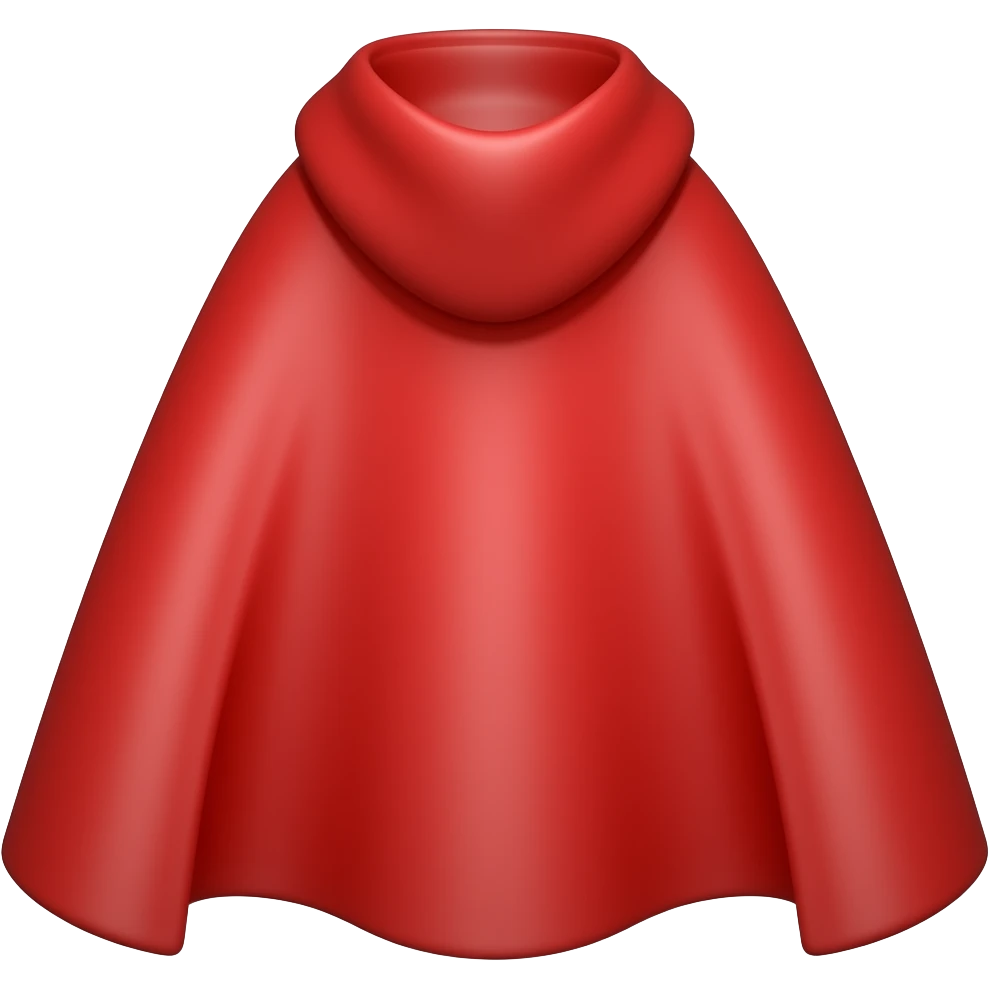 Red cape emoji