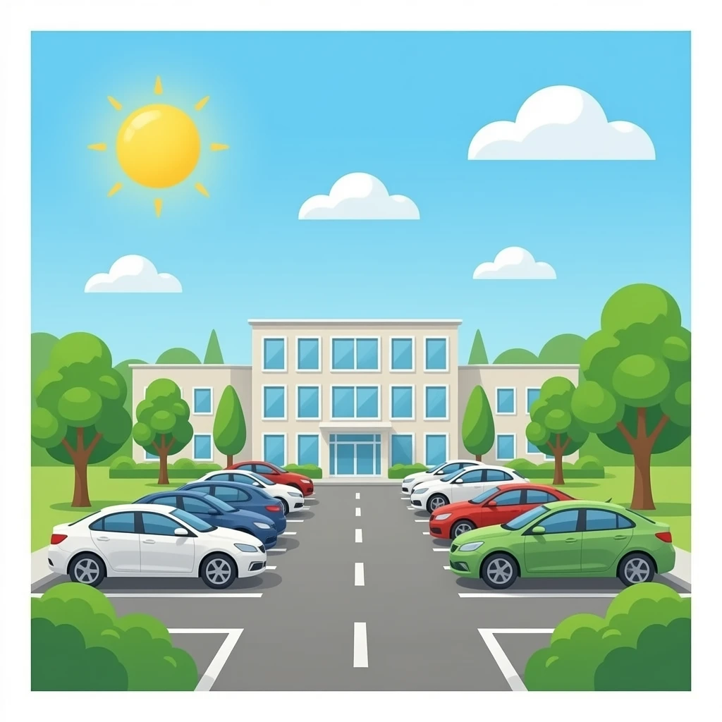 Office parking lot emoji