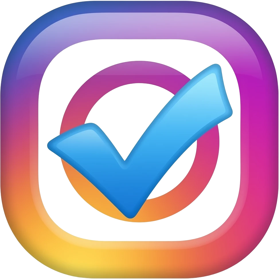Instagram blue tick emoji