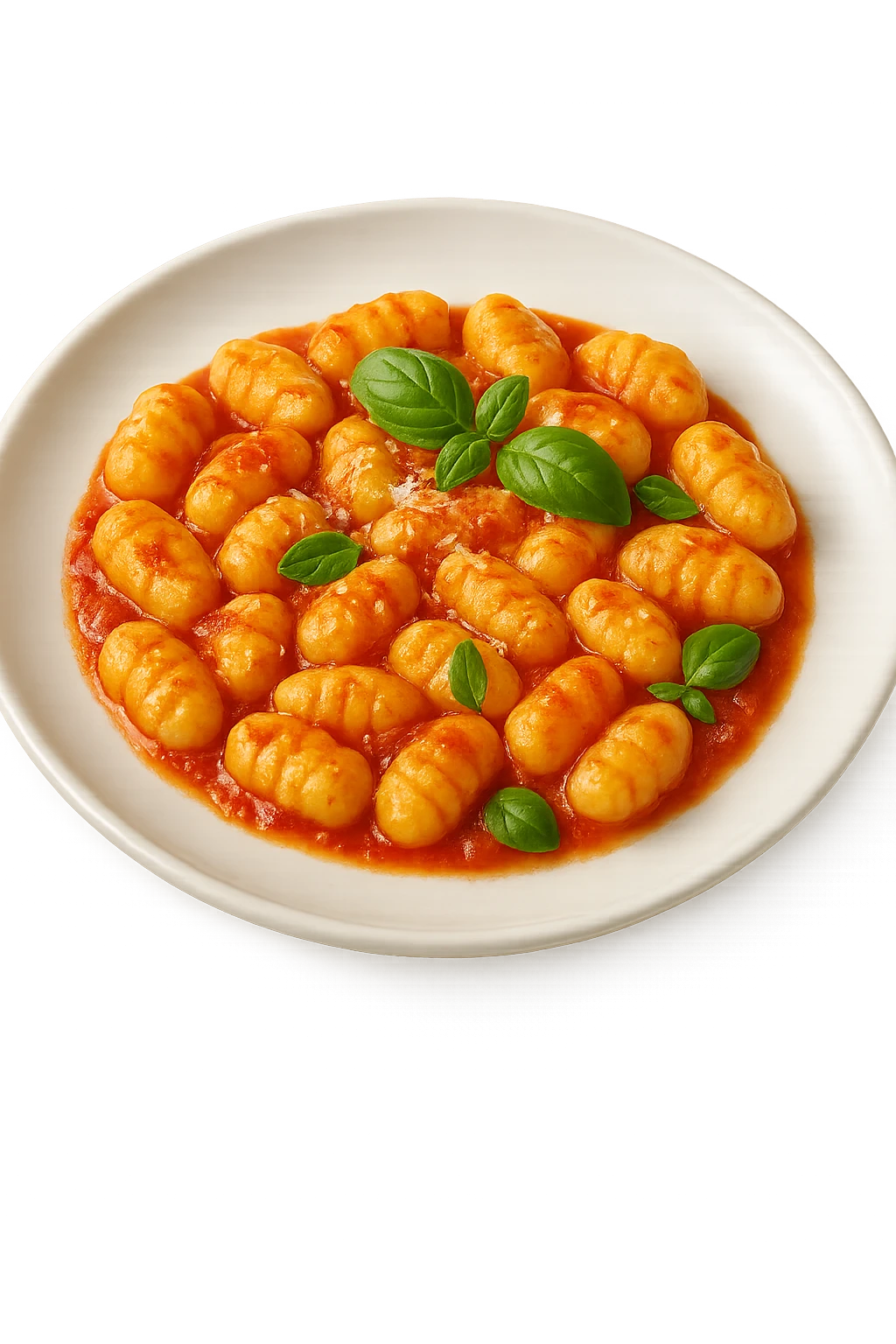 Gnocchi cucinati in un piatto emoji