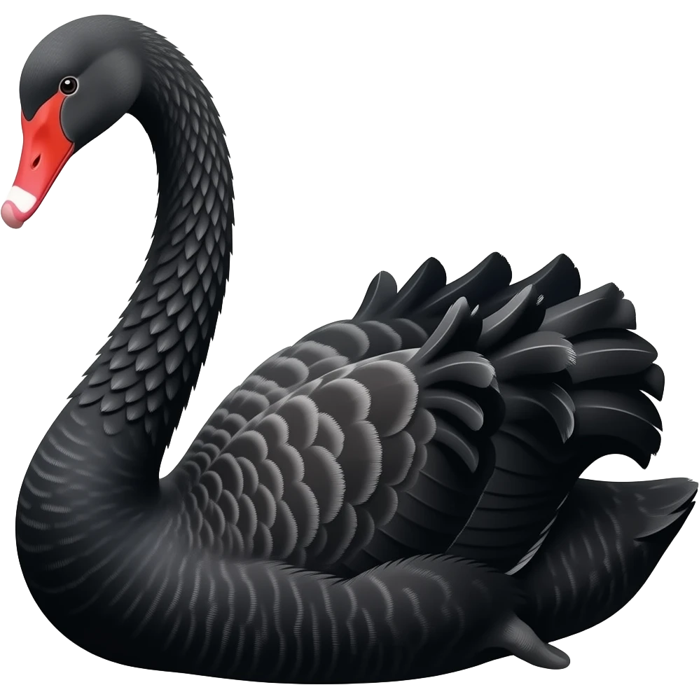 Black swan emoji