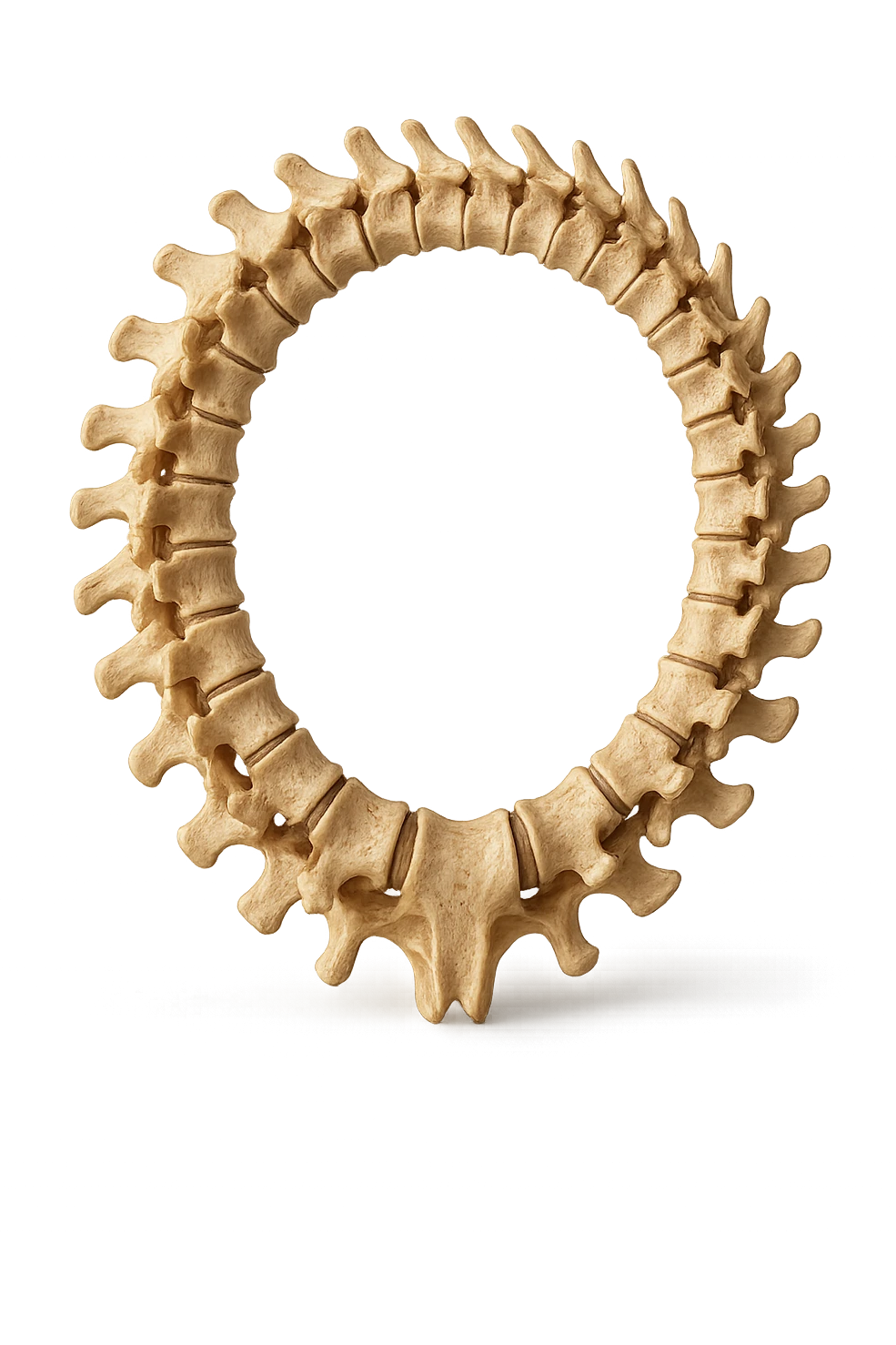 SPINA DORSALE ANATOMICA UMANA REALISTICA CHIUSA A CERCHIO emoji