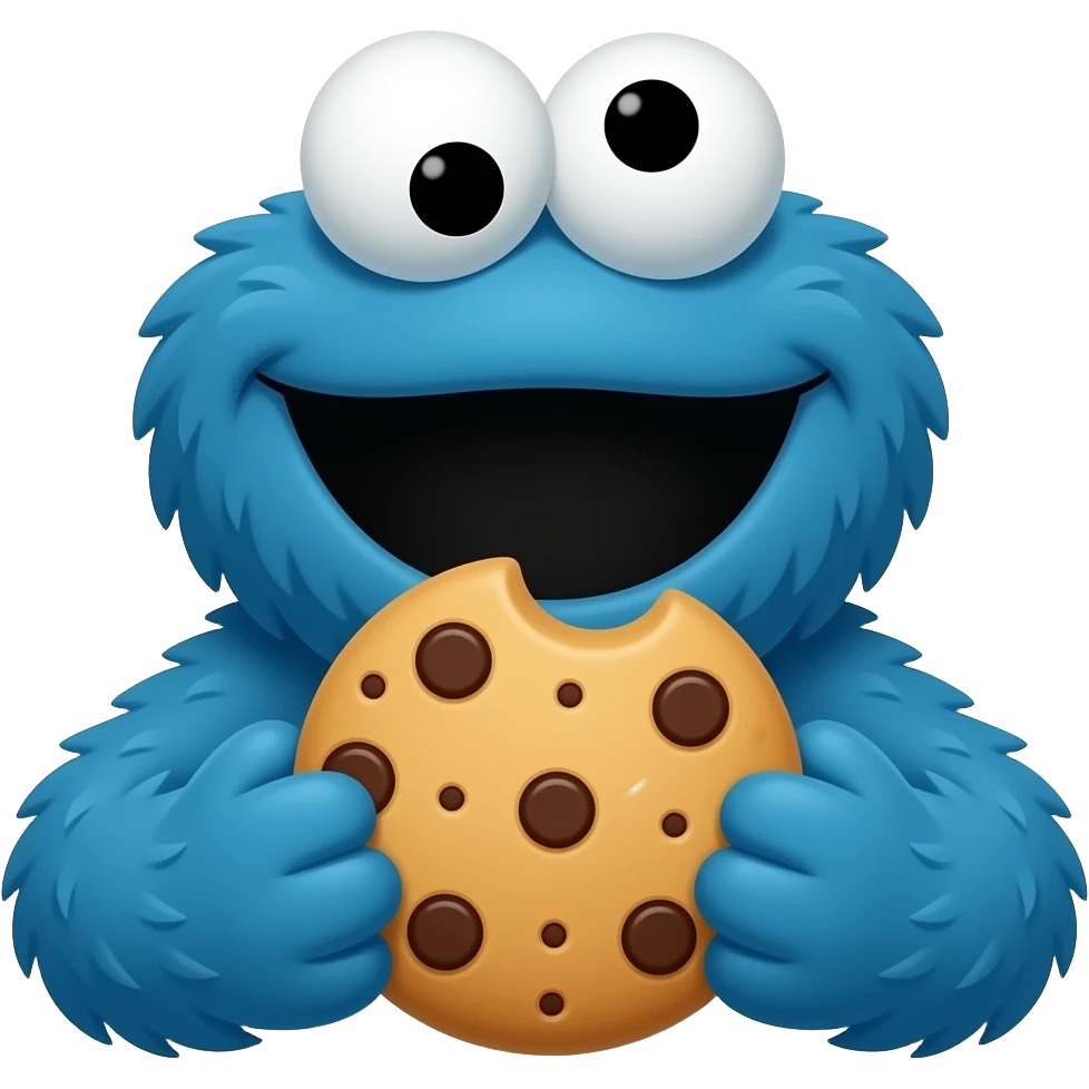 Cookie Monster  cookie emoji