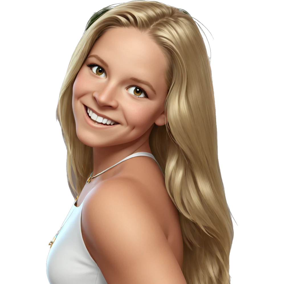 smiling girl in elegant dress emoji