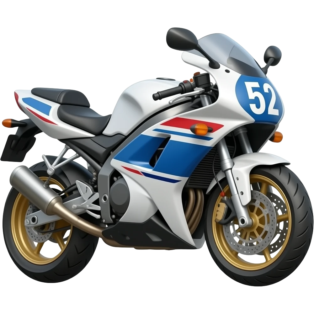 Make a yz250f with the number 52 emoji