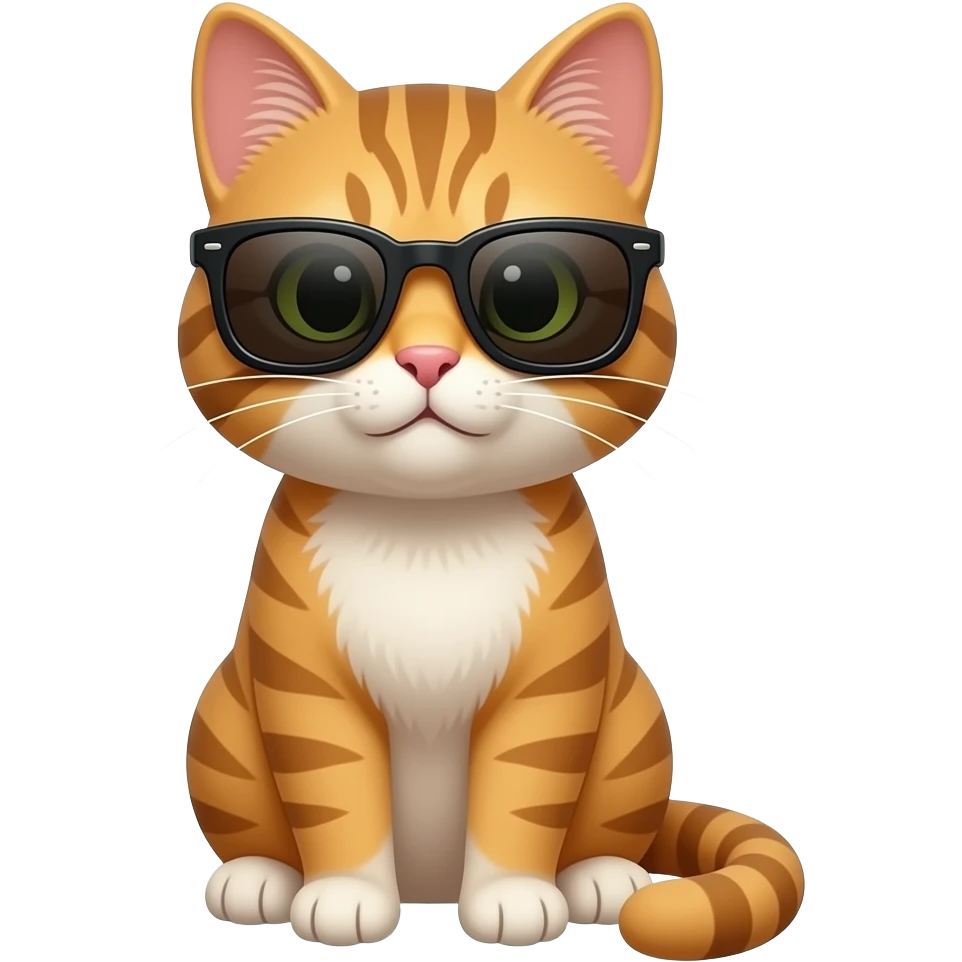 Cat wearing sunglasses emoji