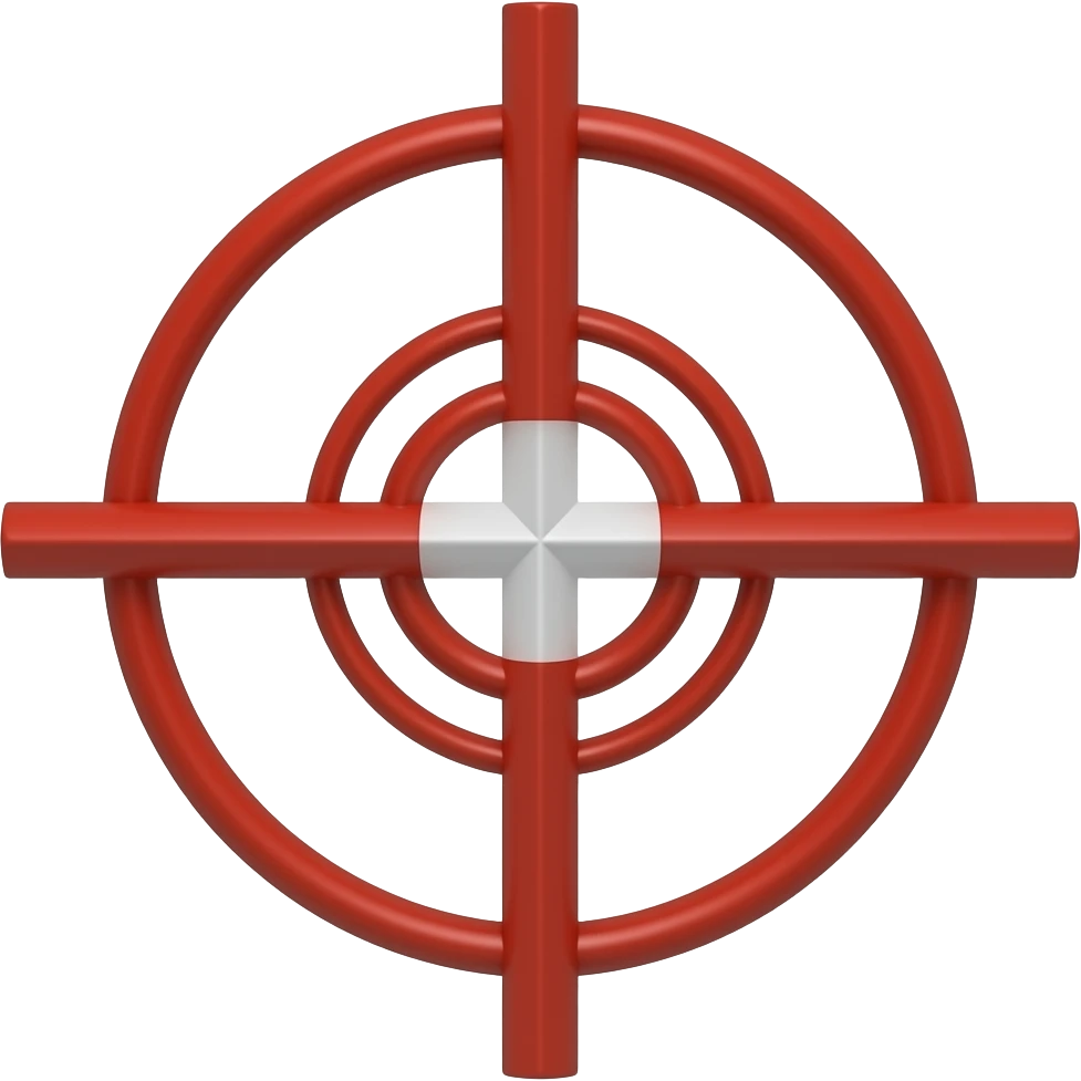 crosshair red minimal emoji