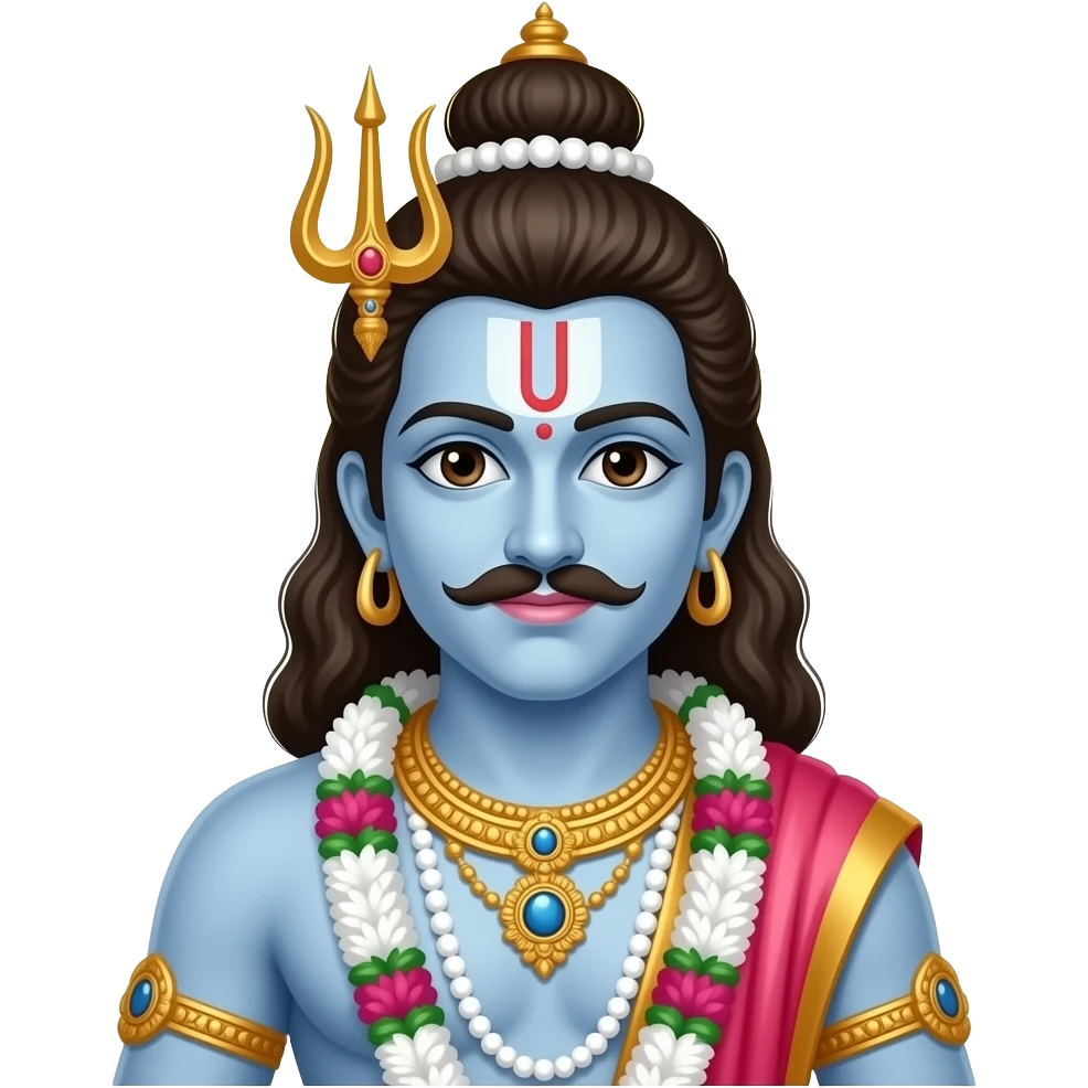 Lord Venkateswara v shape namam only emoji
