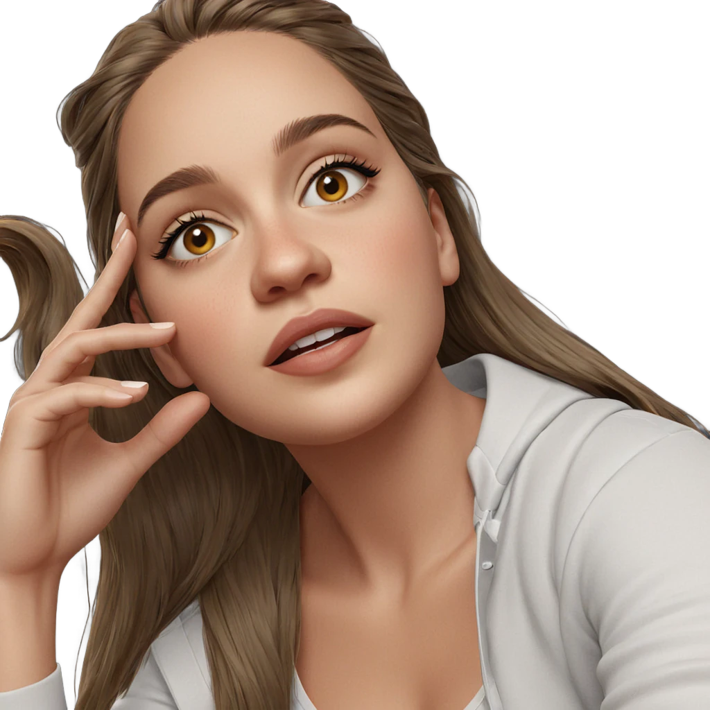 realistic portrait of a girl emoji