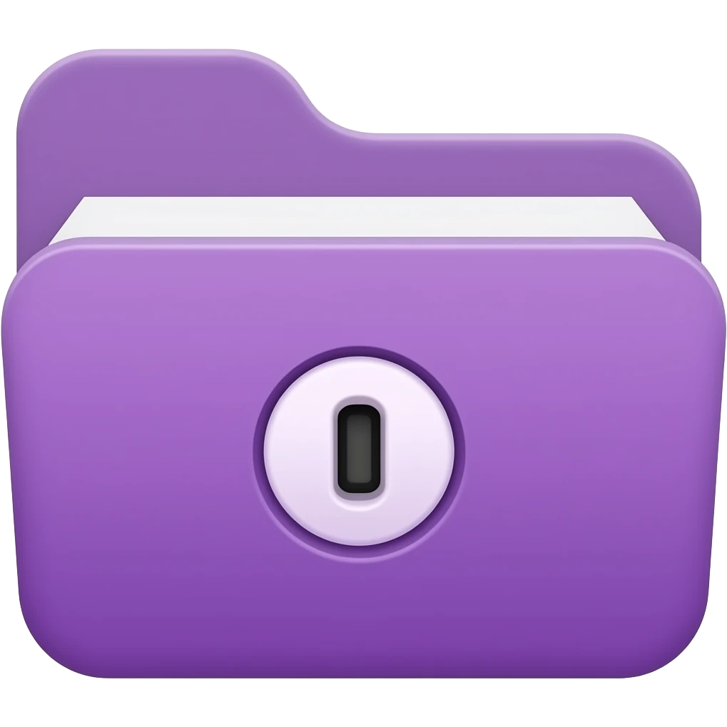 SFX: Purple folder with a sound jack/port icon. emoji