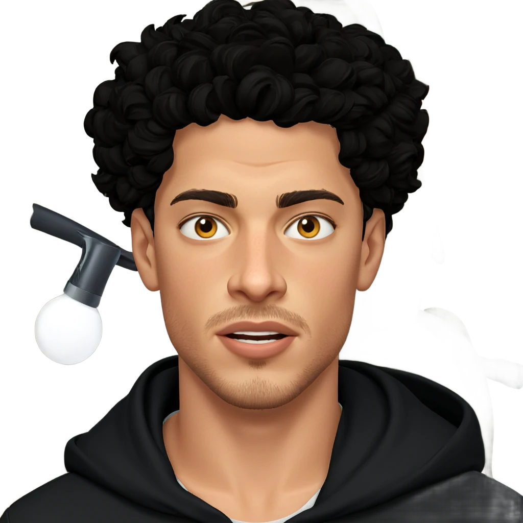 portrait of a boy in hoodie emoji
