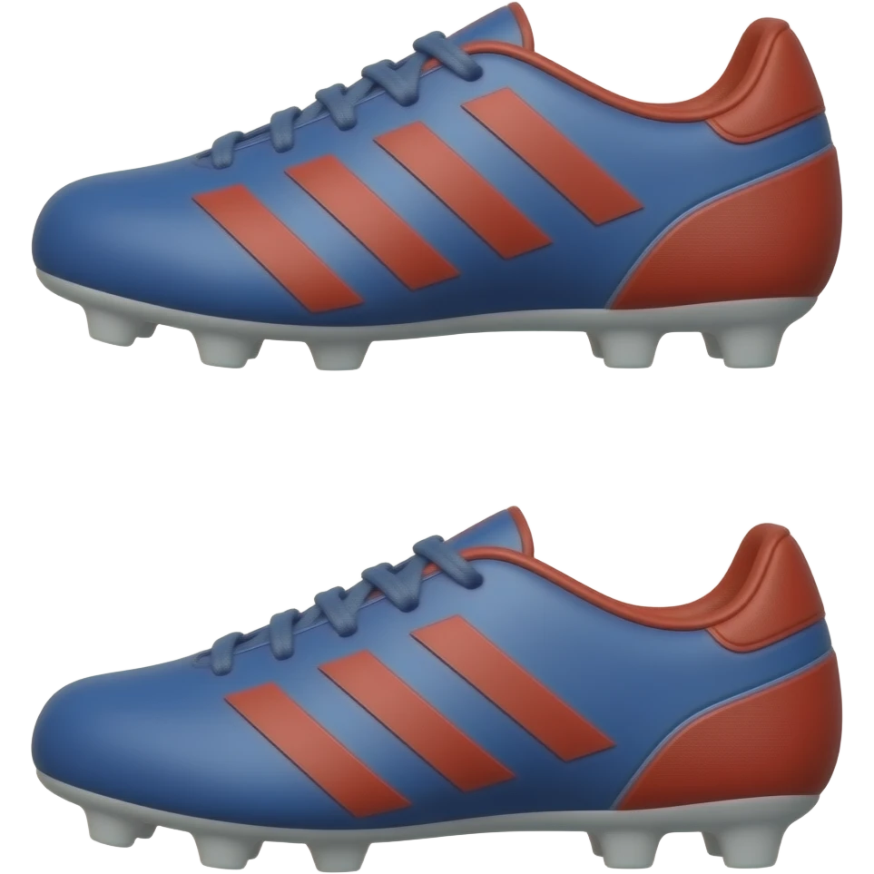 Crampons de foot bleu et rouge addidas emoji