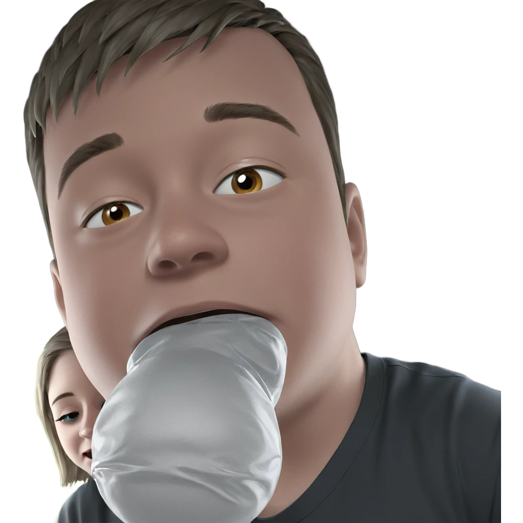 meme boy with reflection emoji