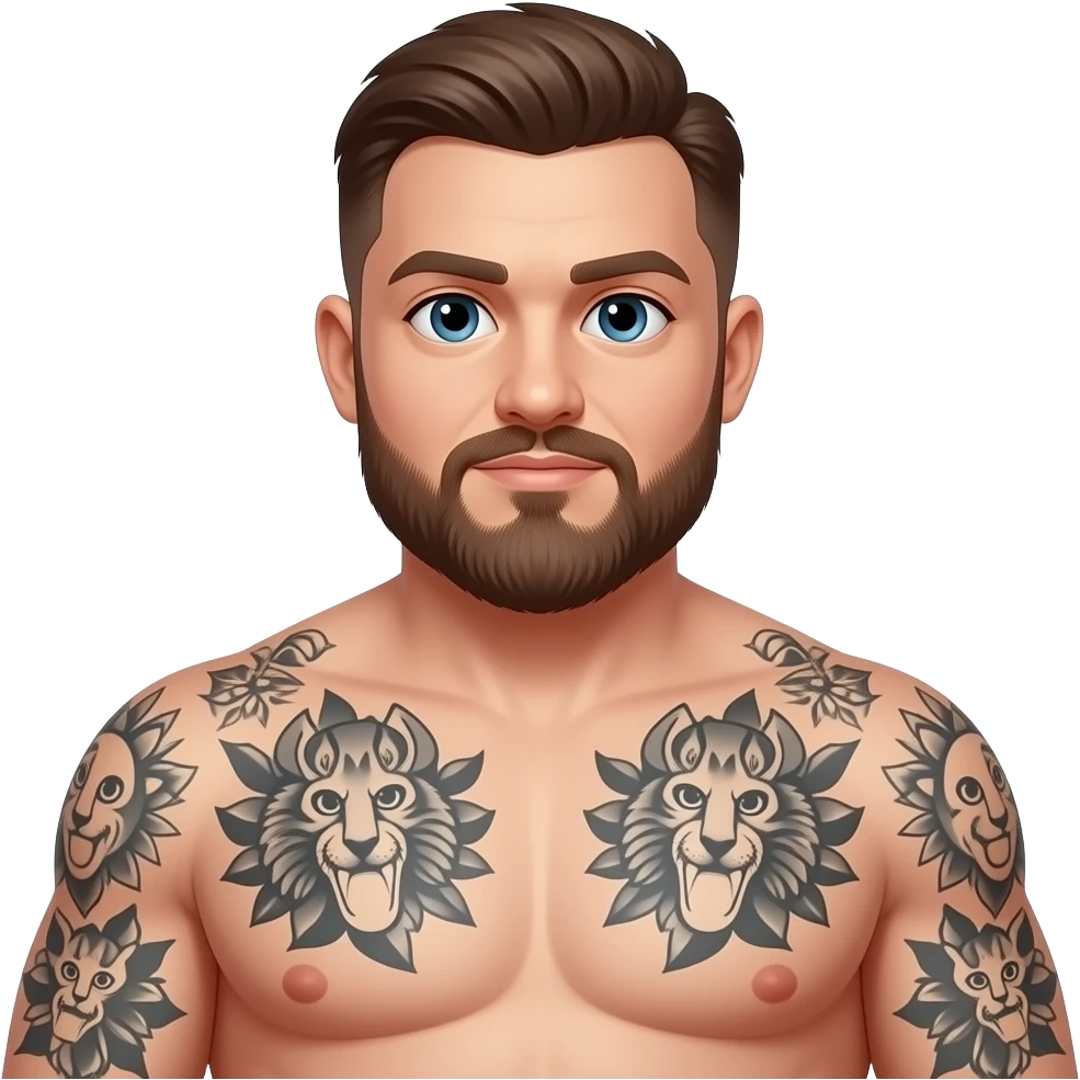 237 pounds 23% fat 5”9 full tatted emoji