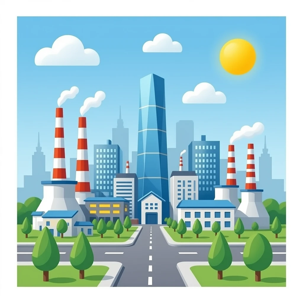 создай эмоджи (Промышленость и умные города ) emoji