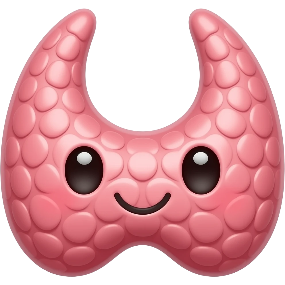 thyroid but make it cute emoji