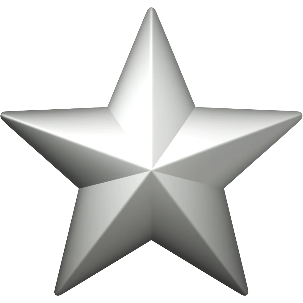 Silver star emoji