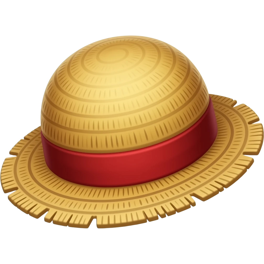 Luffys straw hat emoji