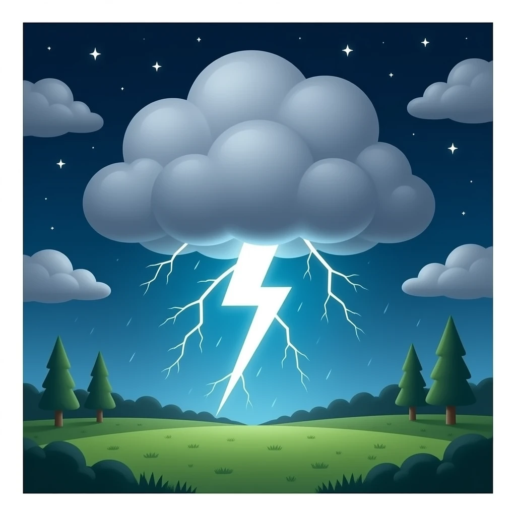 Thunderstorm emoji