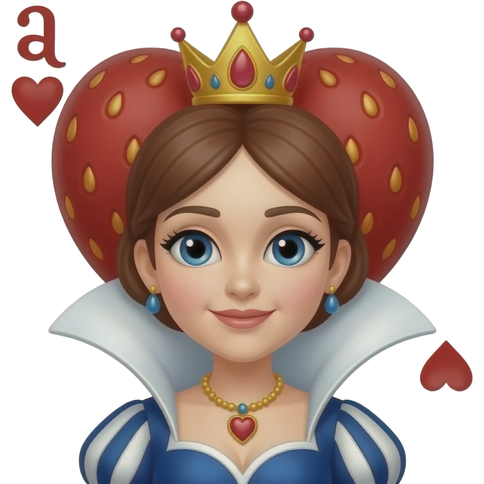 The Strawberry Queen of Hearts emoji