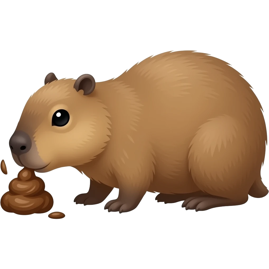 A CAPPY BARA POOPING emoji
