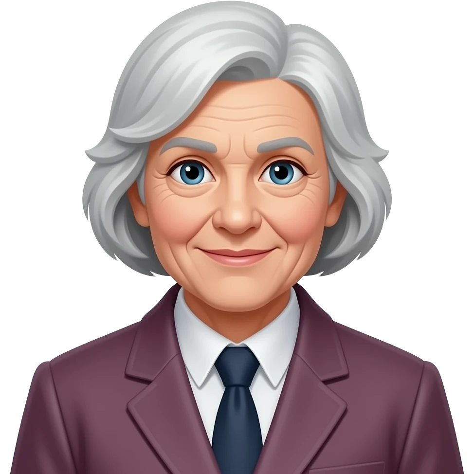 change this old lady face and coat color emoji