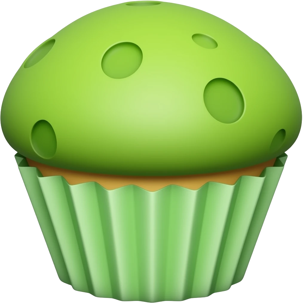green muffin emoji