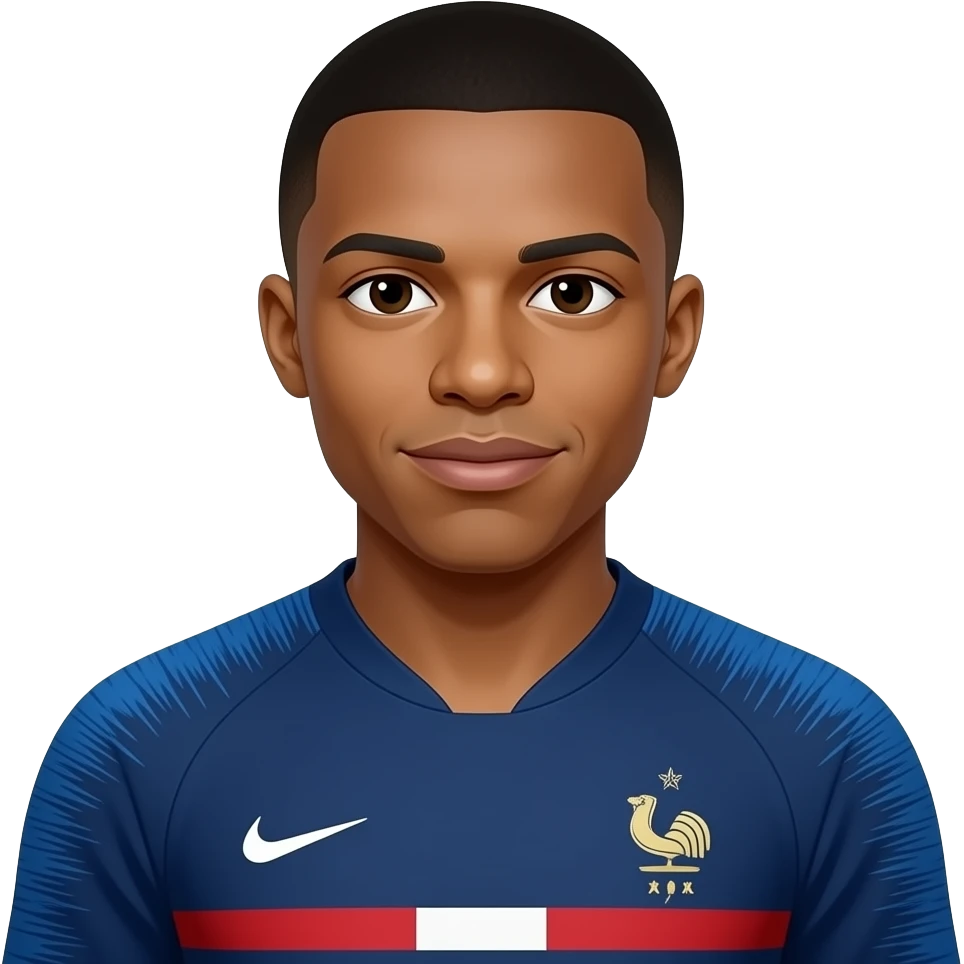 Kylian Mbappe in Francr emoji
