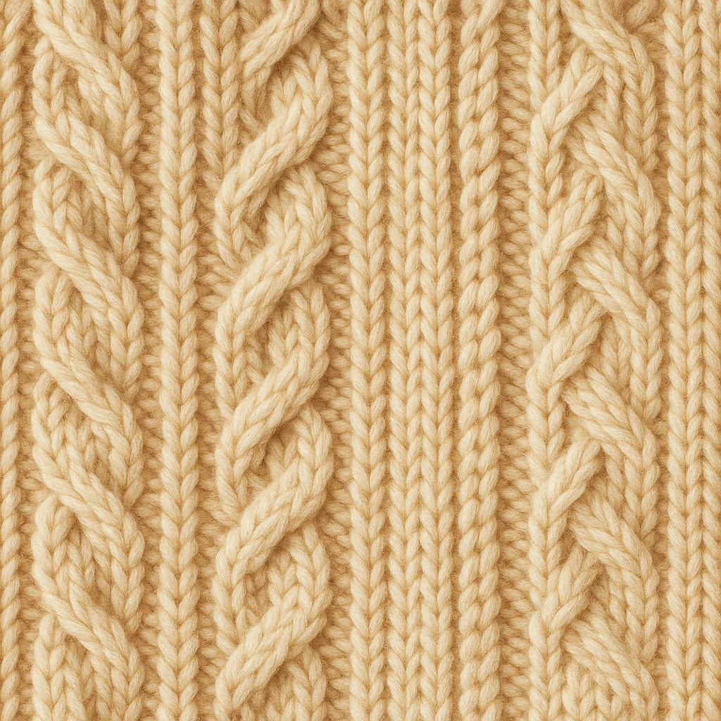 knitted sweater texture, seamless pattern, warm beige and cream tones, cozy autumn background, soft fabric style emoji