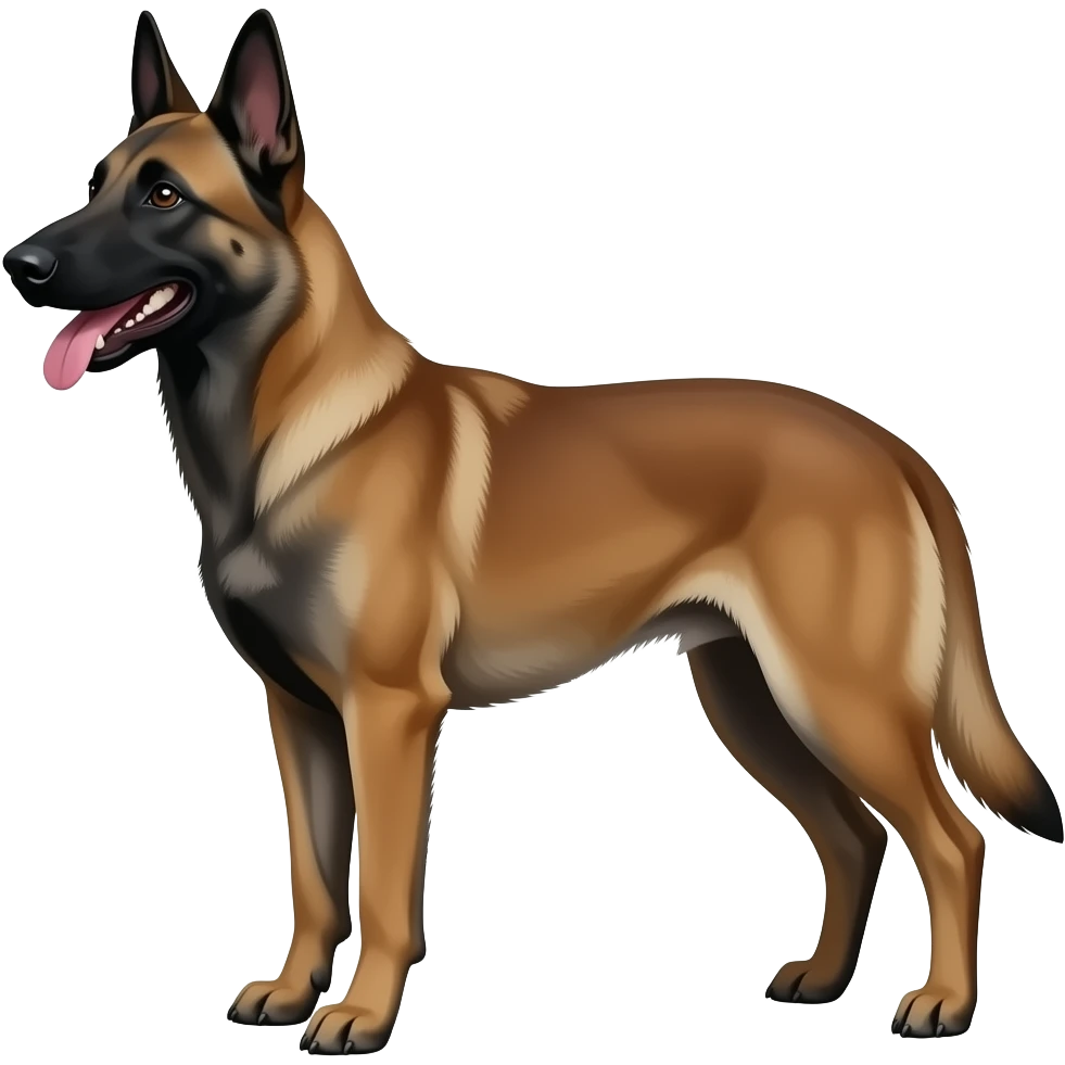 black  Belgium malinois emoji