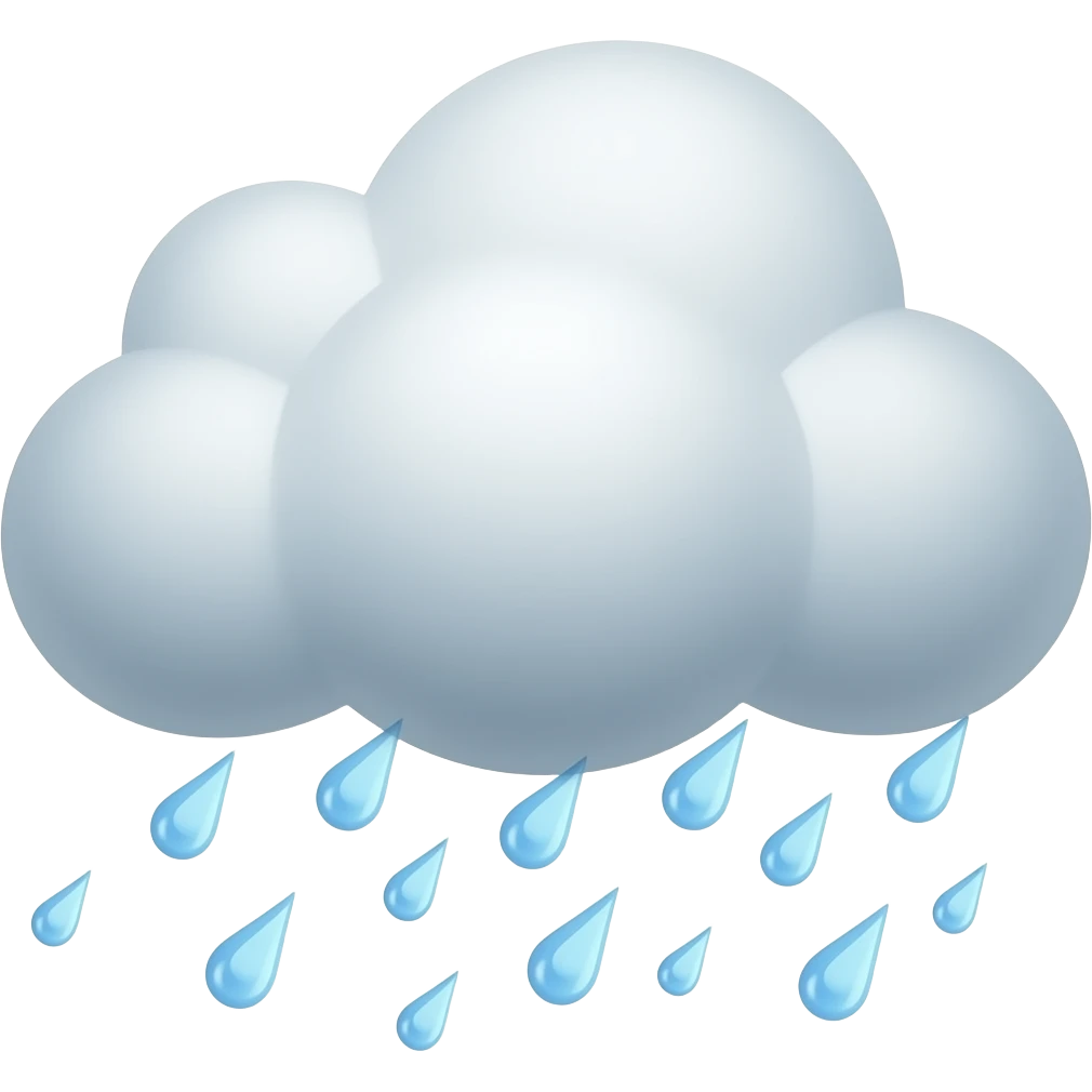 could with lots of raindrops emoji