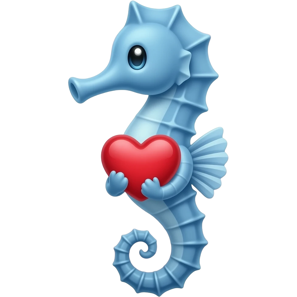 Hazme un caballito de mar con un corazón 😻 emoji