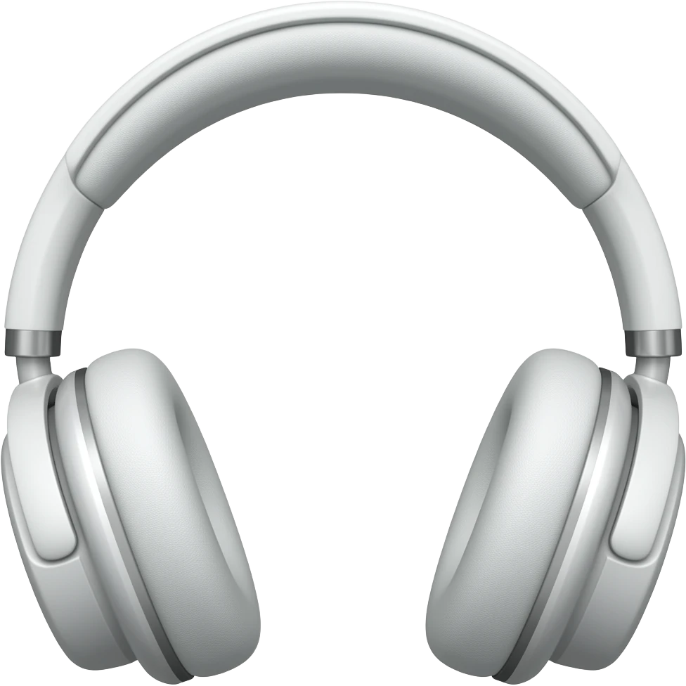 White headphones emoji