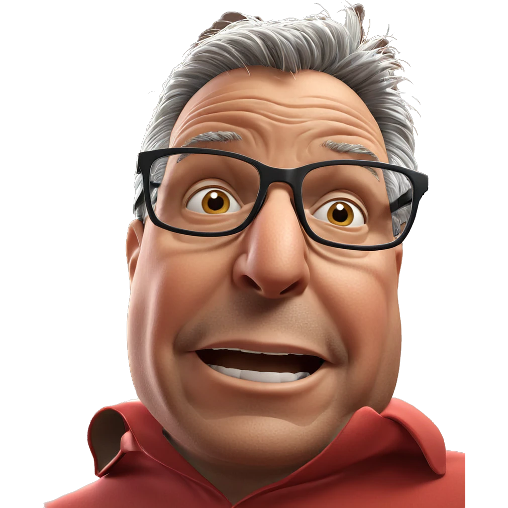 old man with glasses indoors emoji