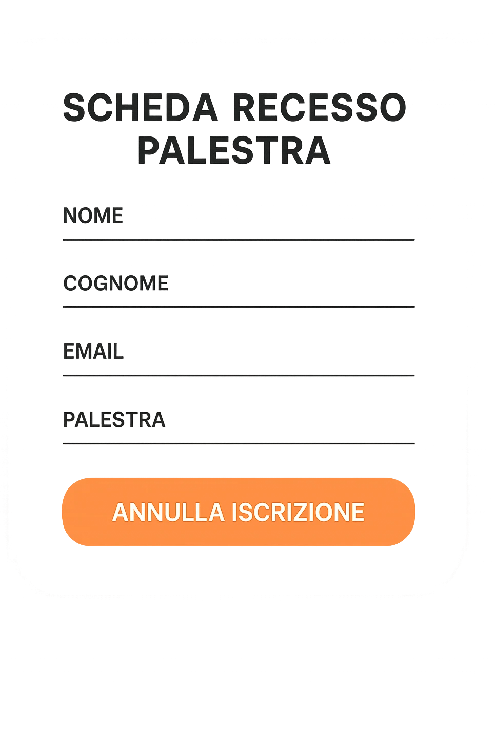 Scheda online palestra fallimentare  foglio in italiano emoji