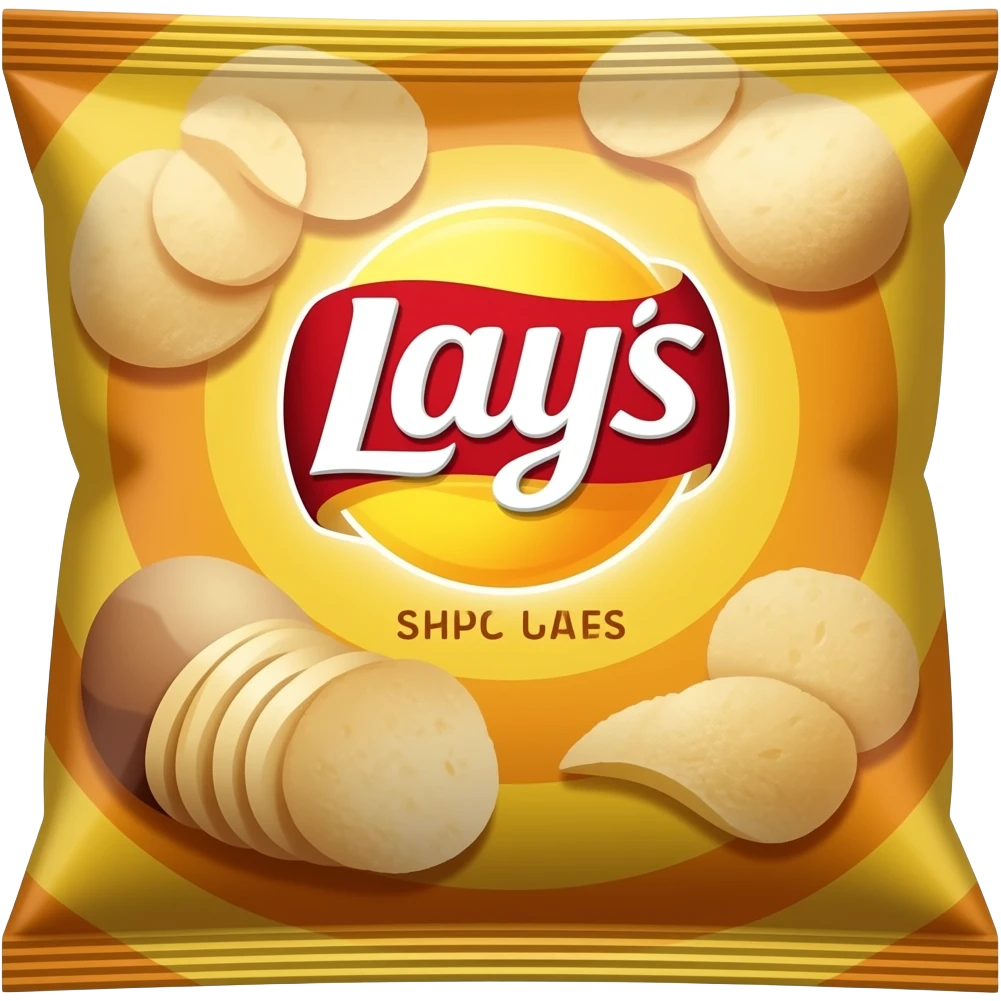 Lays chips packet emoji