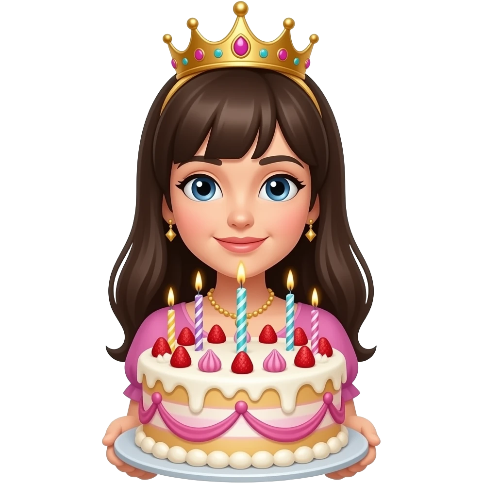 𝐁𝐢𝐫𝐭𝐡𝐝𝐚𝐲 𝐪𝐮𝐞𝐞𝐧 𝐰𝐢𝐭𝐡 𝐜𝐚𝐤𝐞 emoji