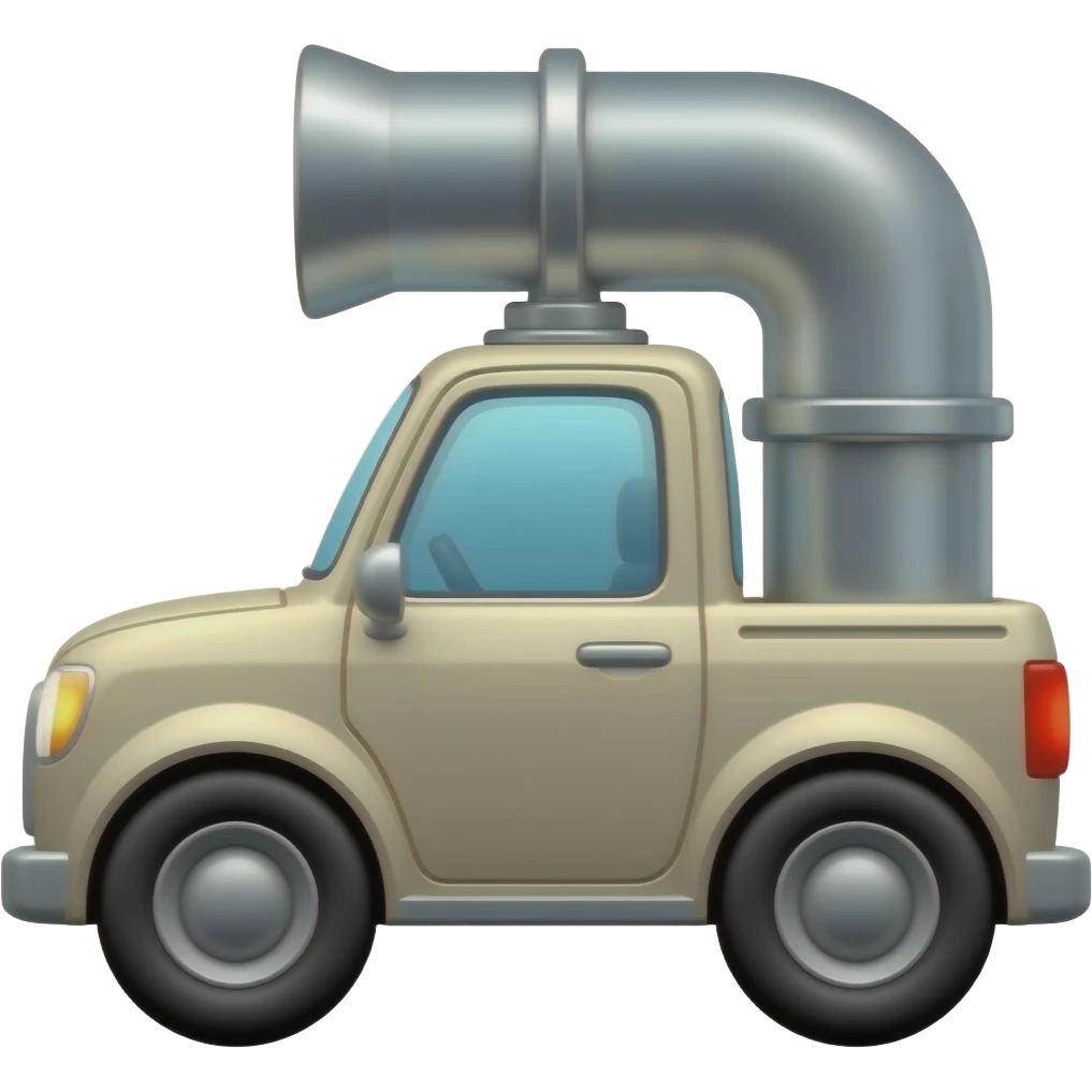 Pick up truck with pipe rack emoji