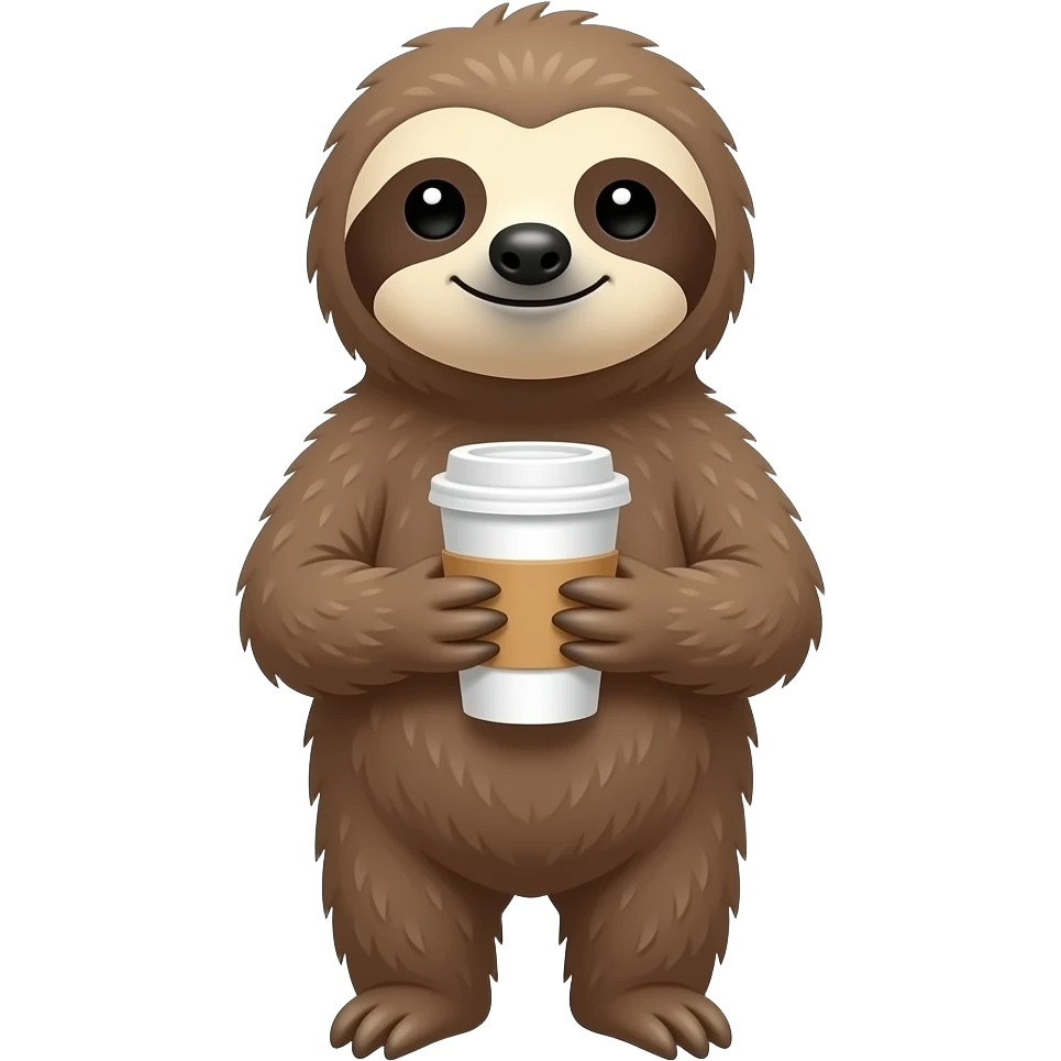 sloth COFFEE emoji