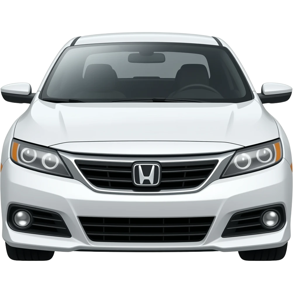 white honda civic coupe car emoji